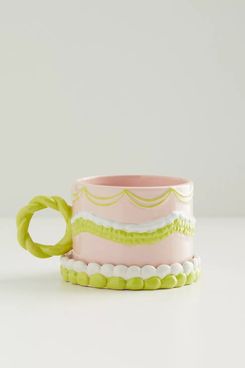 Urban Outfitters Cake Mug & Coaster Set