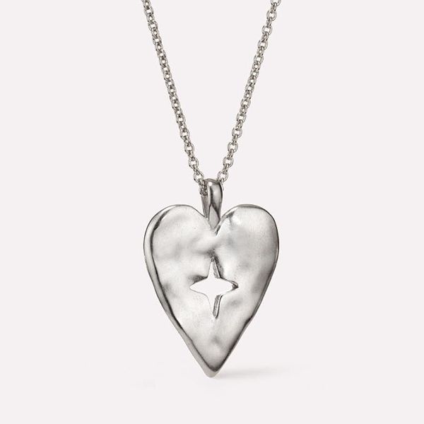 Ana Luisa Sunny Silver Heart Necklace