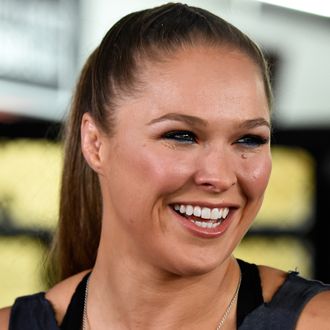 Ronda Rousey Hosts Media Day Ahead Of The Rousey Vs. Holm Fight