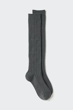 Heattech Knee High Socks - Ribbed