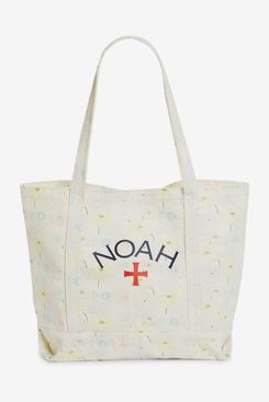 Noah Core Logo Floral Print Denim Tote