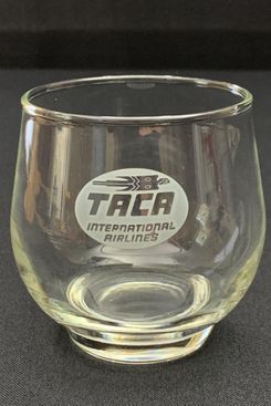 TACA International Airlines First-Class Service Liquor Glass