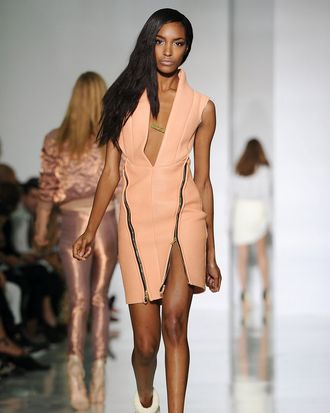 Jourdan Dunn in Kanye West spring 2012.