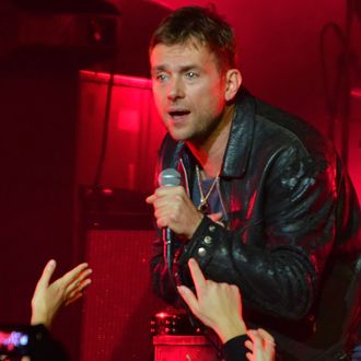 LONDON, ENGLAND - NOVEMBER 15: Damon Albarn performs live on stage with his band 'The Heavy Seas' at Royal Albert Hall on November 15, 2014 in London, United Kingdom (Photo by Jim Dyson/Redferns via Getty Images)