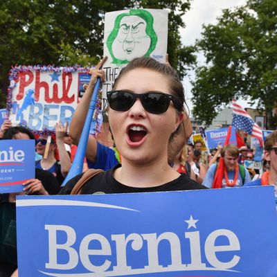 Protesters Demonstrate In Philadelphia During The Democratic National Convention