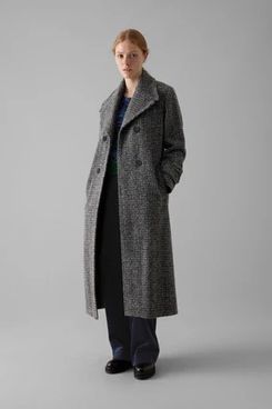Toast Wool Herringbone Belted Coat