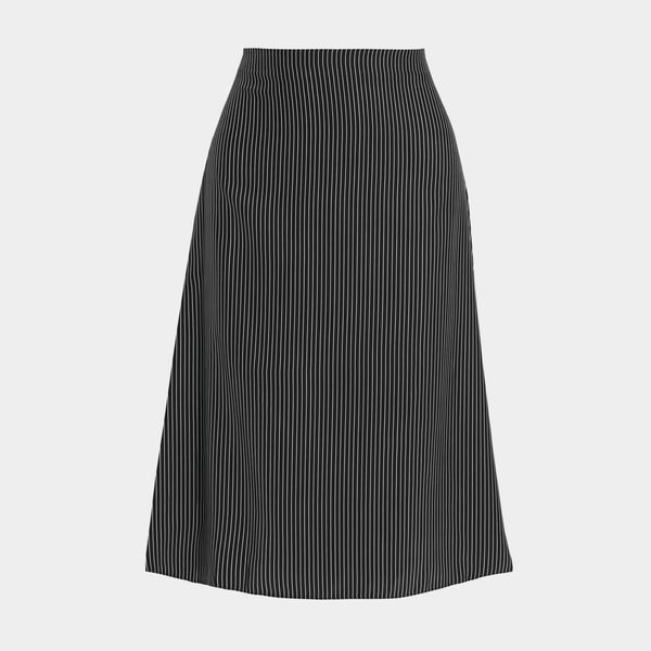 Rag & Bone Mandy Striped Silk Crepe de Chine Skirt
