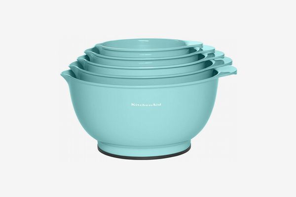 KitchenAid Mixing Bowls, Set of 5, Aqua Sky