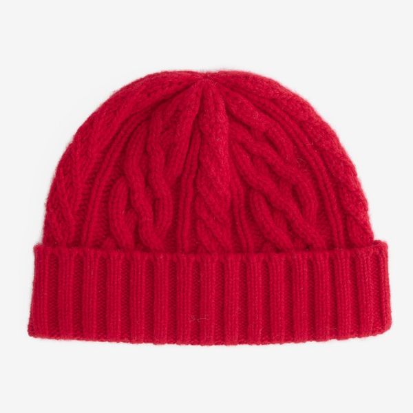 Alex Mill Aran Cable Beanie In Wool