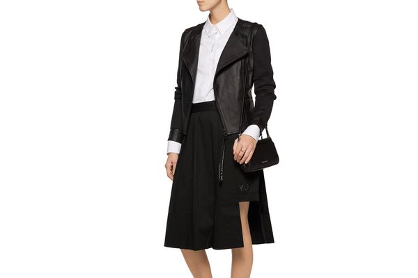 Y-3 + Adidas Originals Layered Skirt-Effect Cotton-Poplin Shorts