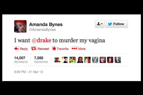 What Did Amanda Bynes Tweet About Drake On Amanda Bynes, Who Wants Drake to 'Murder Her Vagina'