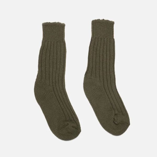 The Elder Statesman Yosemite Sock - Olive