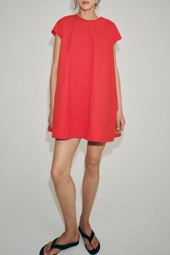 Zara ZW Collection Poplin Mini Dress