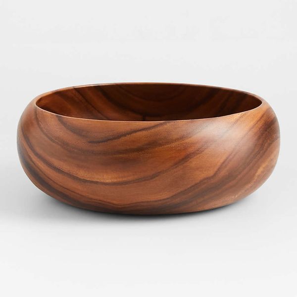 Crate & Barrel Tondo Acacia 14” Bowl