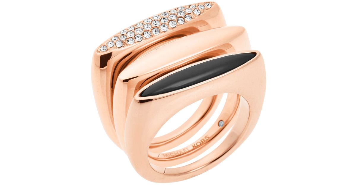 Shop Womens Michael Kors Rings  Gold Plated  Editorialist
