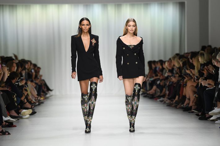 All the Supermodels Who Walked the Runway at Versace's Show