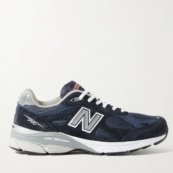 New Balance 990v3 Suede and Mesh Sneakers