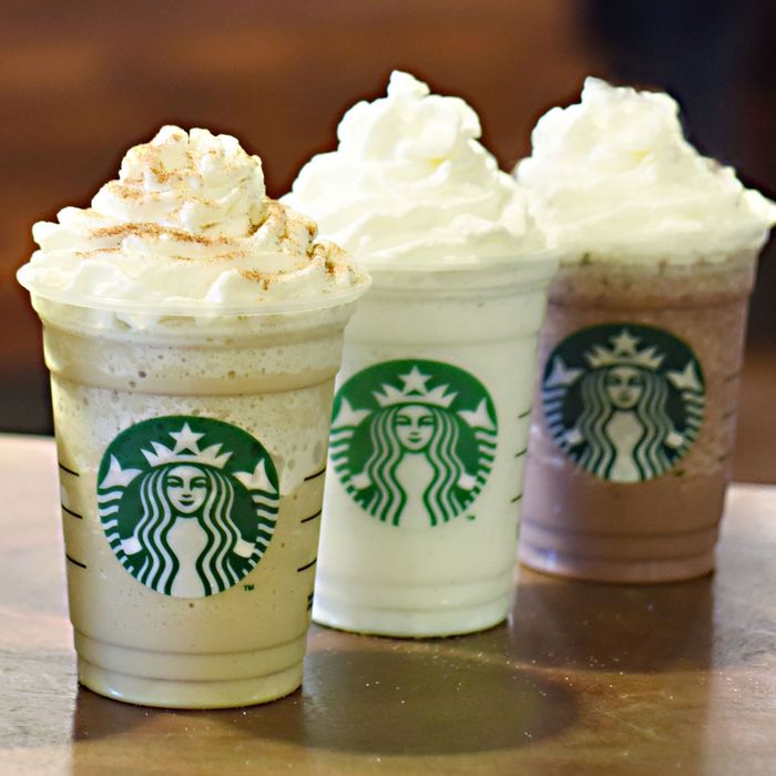 A Frap-load of blended coffee drinks.
