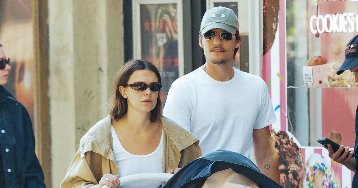 Millie Bobby Brown Can Push Her Stroller Just Fine