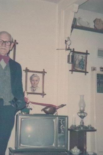 A selection from Oliver Wasow's photo essay "Go Over There By the TV" (2014).