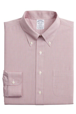 Brooks Brothers Checked Wrinkle-Free Dress Shirt