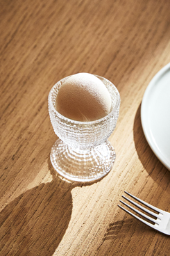 Zara Home Glass Egg Cup with Raised Detail