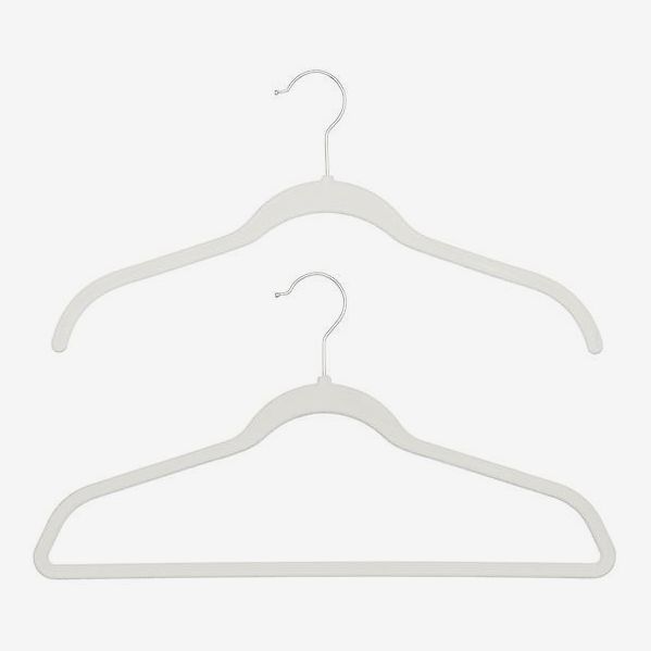 Baby Hangers for Closet 10 Pcs White Kids Clothes Hanger Plastic