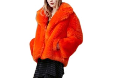 Dvf faux outlet fur coat