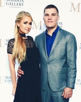 Paris Hilton and Chris Zylka.