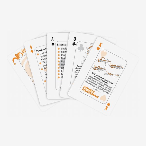 ust Survival Tips Playing Cards with Knot Tips