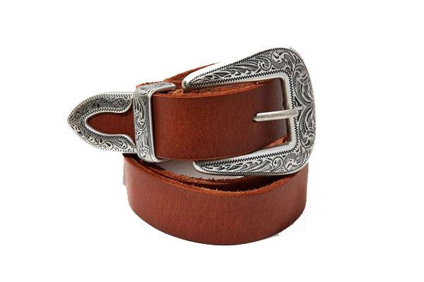 Ecote Metal-Tipped Leather Belt 