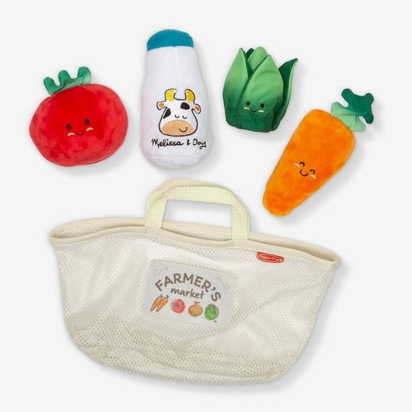 Melissa & Doug Market Basket Fill & Spill Play Food