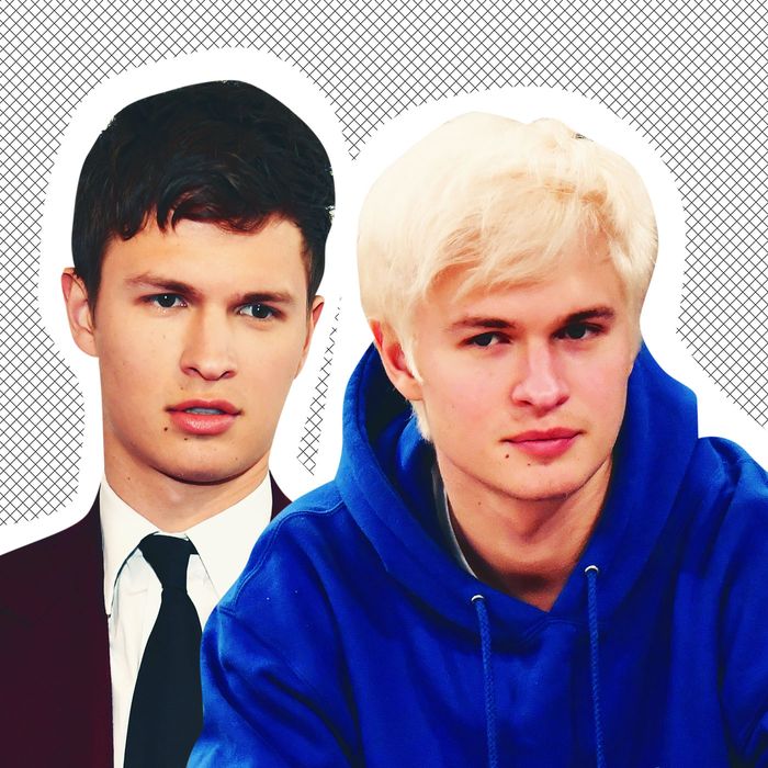 Ansel Elgort Debuts Bleach Blond Hair