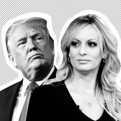 Donald Trump and Stormy Daniels.