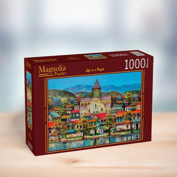 Magnolia Puzzles Puzzle - The Church by David Martiashivili, 1,000 Pieces