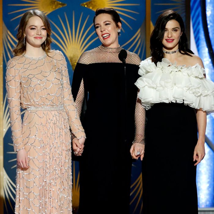 olivia colman rachel weisz emma stone the favourite
