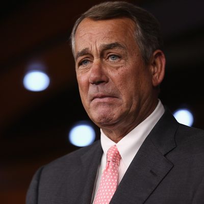 House Speaker John Boehner Announces His Resignation At The Capitol