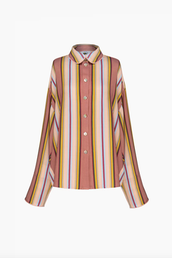 Sleeper Pastelle Oversized Shirt in Blush Stripes