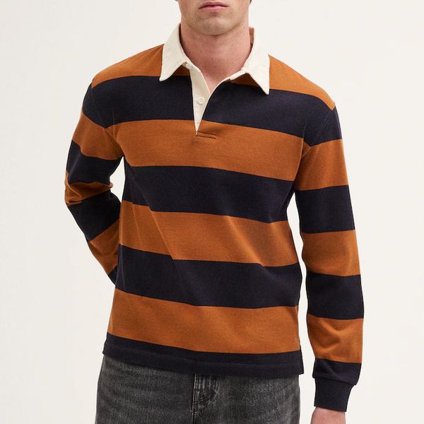 Madewell Men's Rugby Shirt in Club Cotton