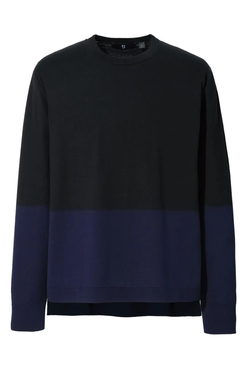 Uniqlo J+ Silk-Cotton Crew Neck Long-Sleeve Sweater