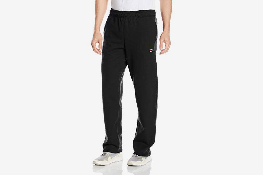 champion sweatpants with zipper bottom