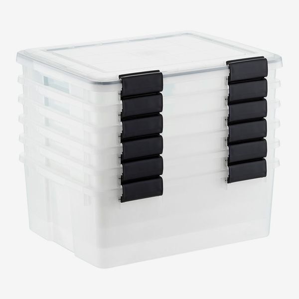 Container Store Clear Weathertight Totes - 30 Quart