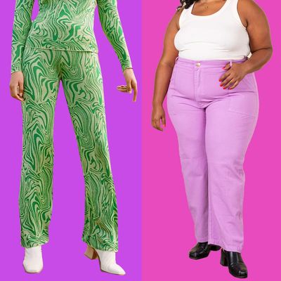 HSMQHJWE Big And Tall Sweatpants Plus Size Slim Dress Pants Trousers With  Split High-Waisted Solid Cropped Color Women'S Ends Plus Size Pants Plus  Size Jean Legging - Walmart.com