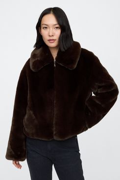 Gap Factory 100% Recycled Relaxed Faux-Fur Jacket