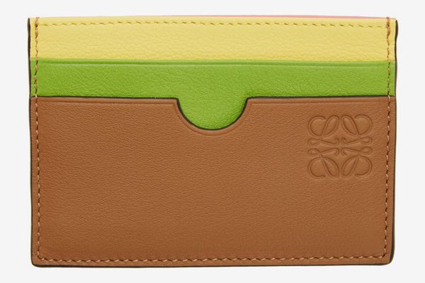 Loewe Tan Rainbow Plain Card Holder