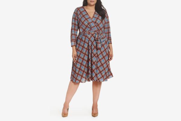 Eliza J Faux Wrap Shirtdress