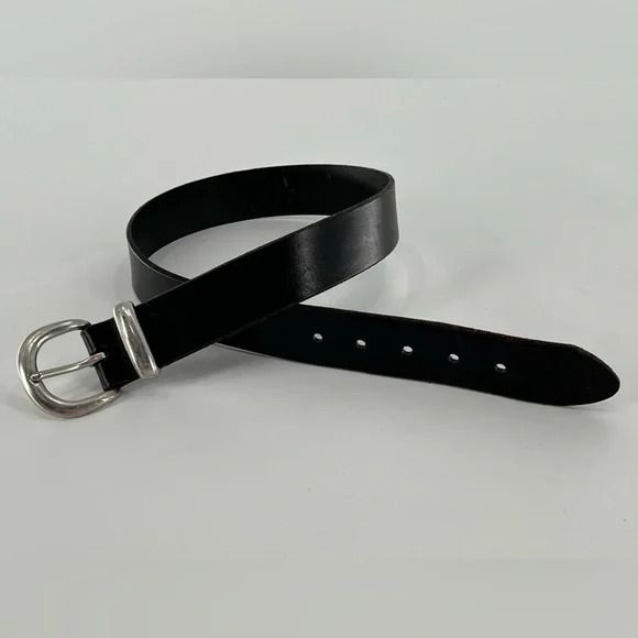 Vintage Gap Black Leather Belt 30