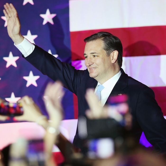 GOP Presidential Candidate Ted Cruz Holds Wisconsin Primary Night Gathering In Milwaukee