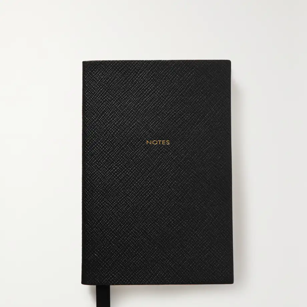 Smythson Textured-Leather Notebook