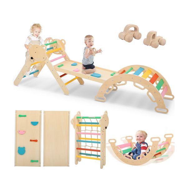 COCLUB Pikler Triangle Climbing Set